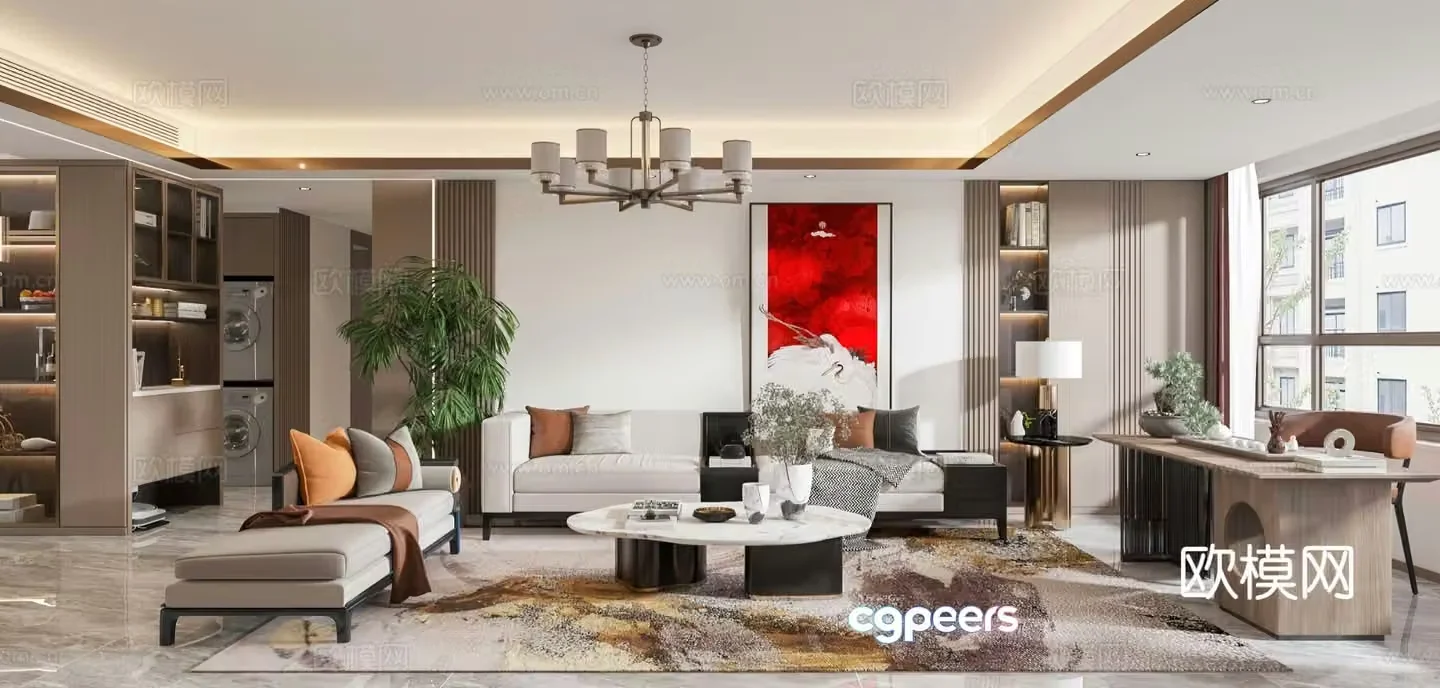 New Chinese restaurant 3D model