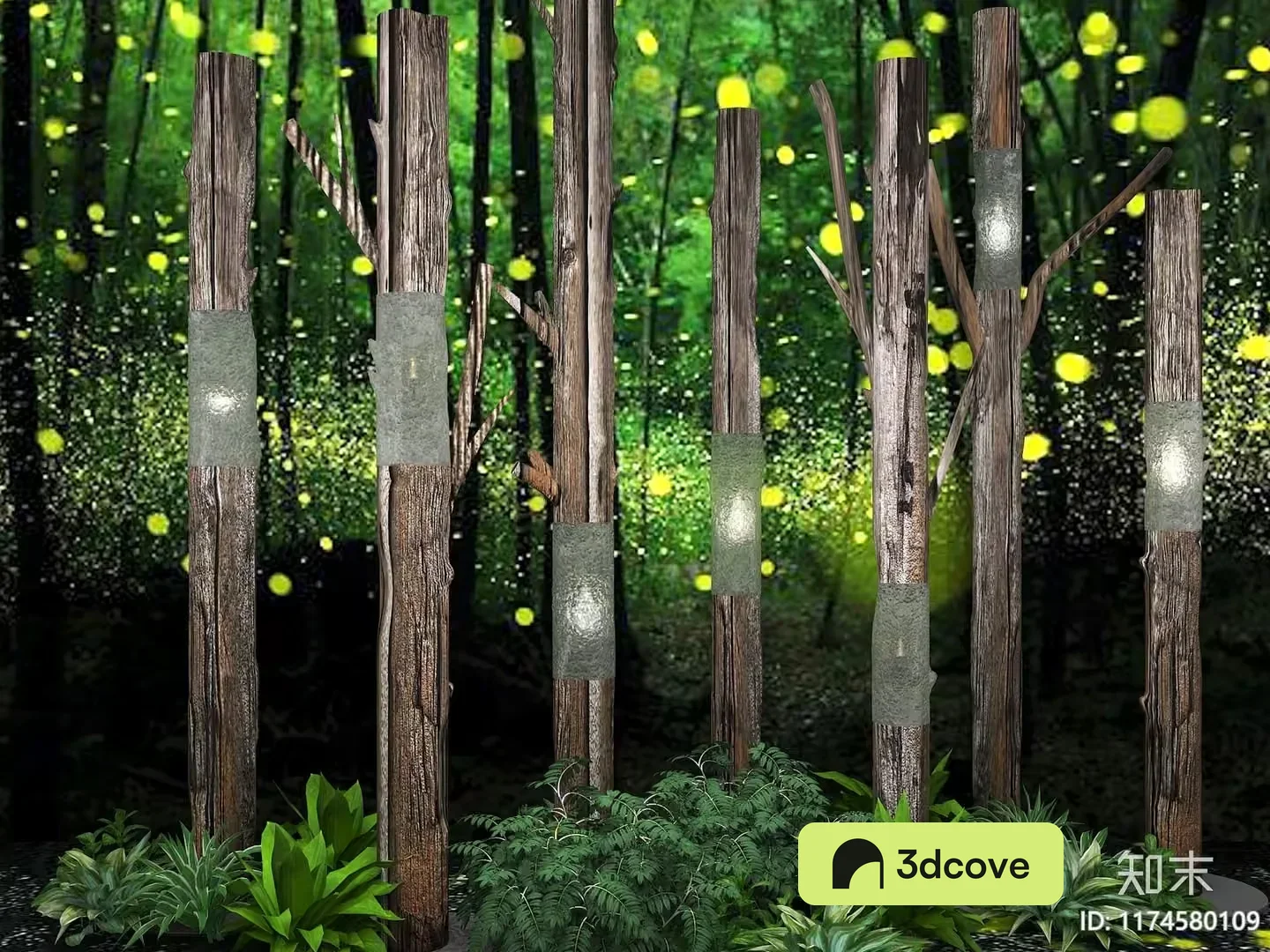Wooden Forest Scene