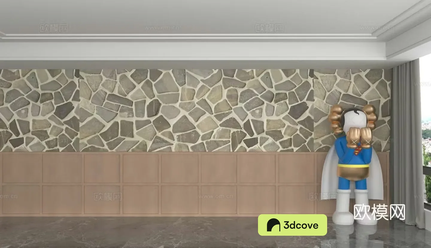 Modern background wall
