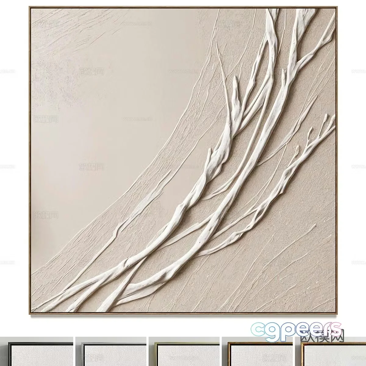 New Chinese style hanging painting 3D model