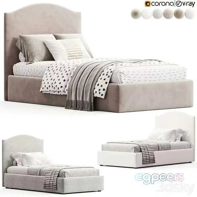 3ds Max Free – Bed Soft kids