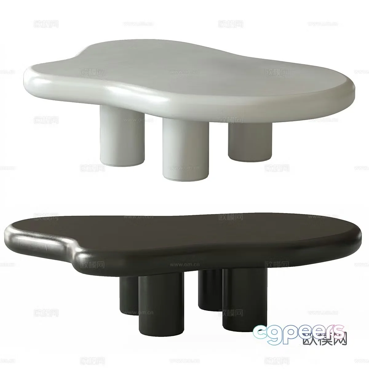 Modern NURU Coffee Table 3D Model