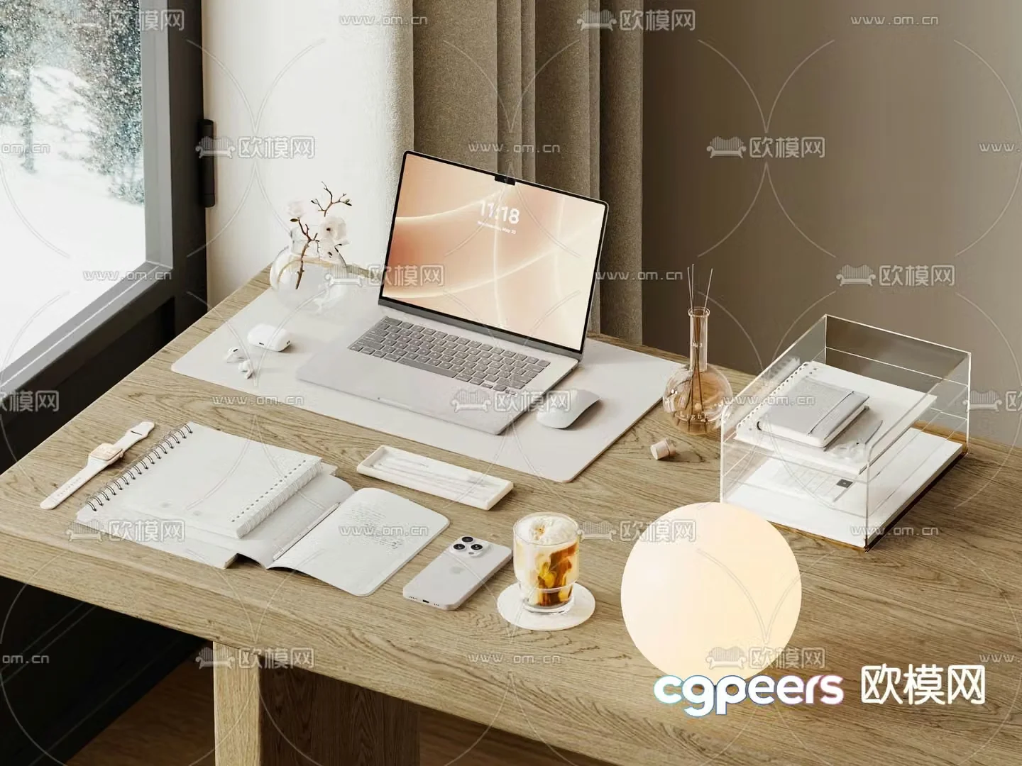 Office supplies 3d model