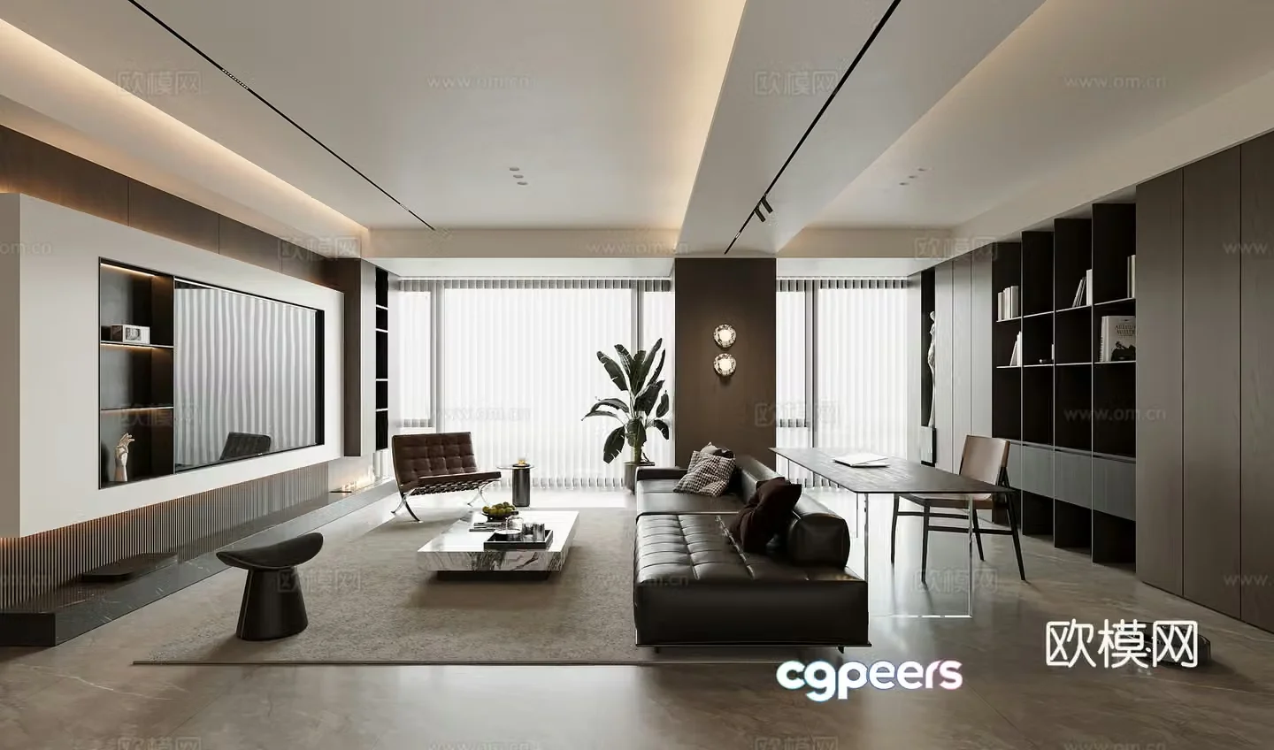 Italian living room 3d model