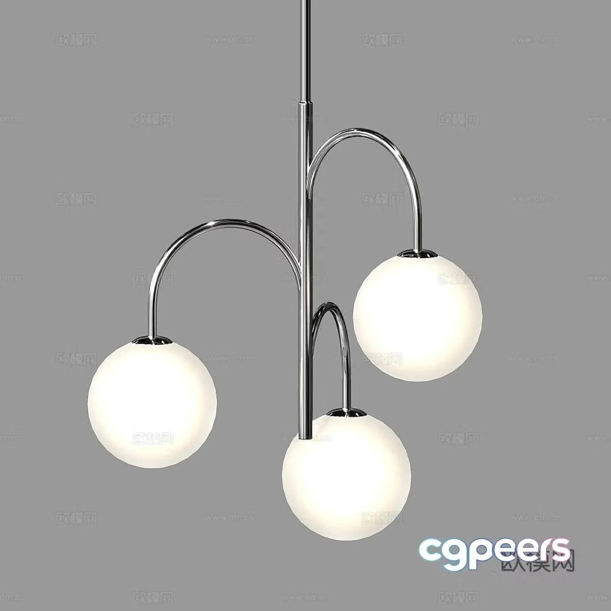 Modern simple chandelier chandelier simple chandelier spherical chandelier living room chandelier lamp 3d model