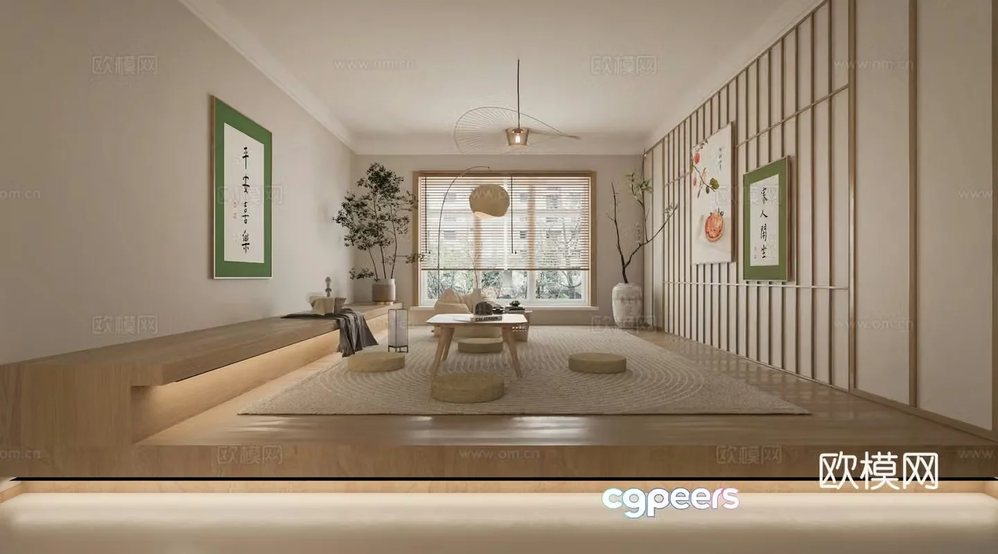 Japanese style 3d model