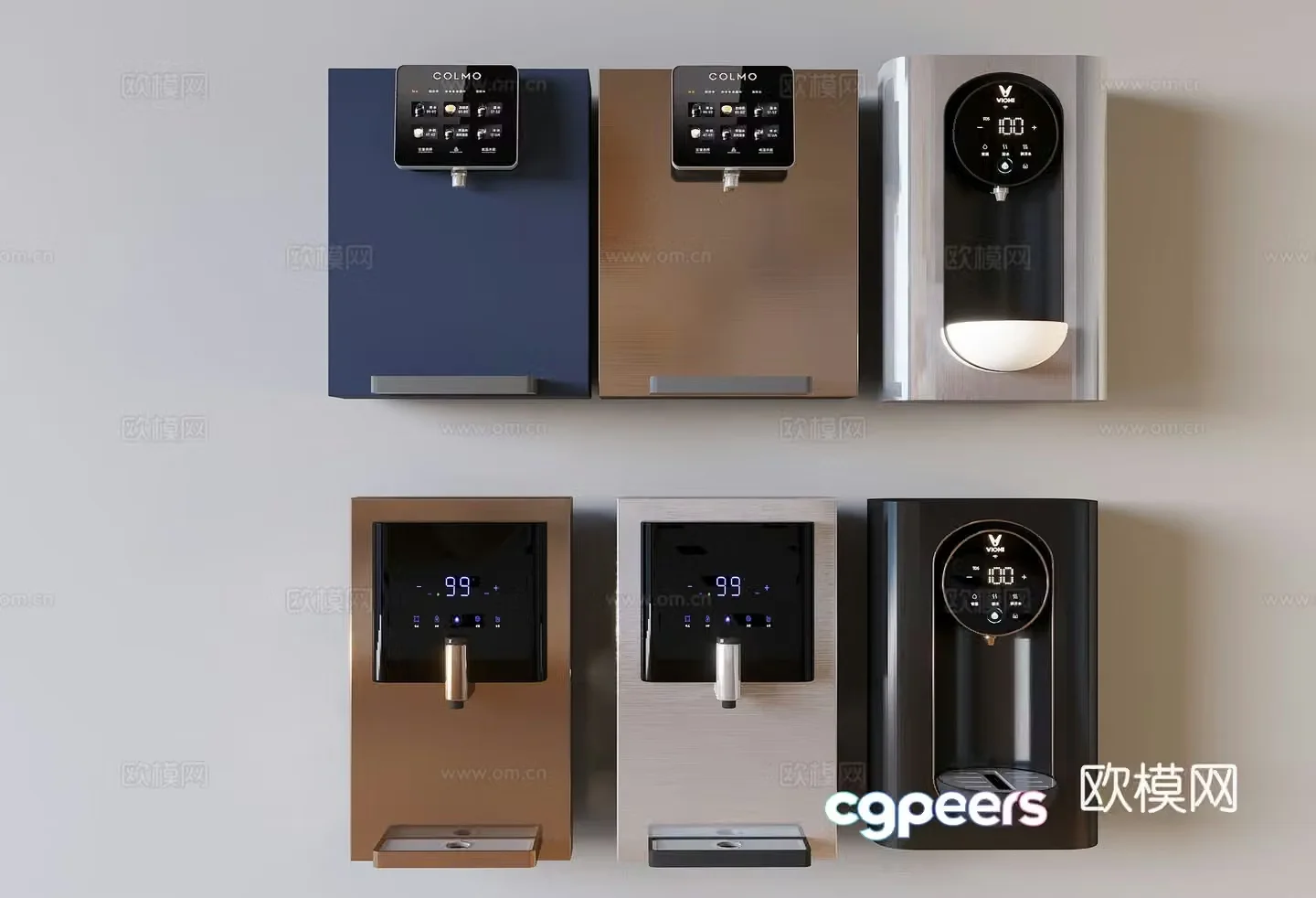 Light luxury direct drinking machine pipeline machine water dispenser water purifier 3D model