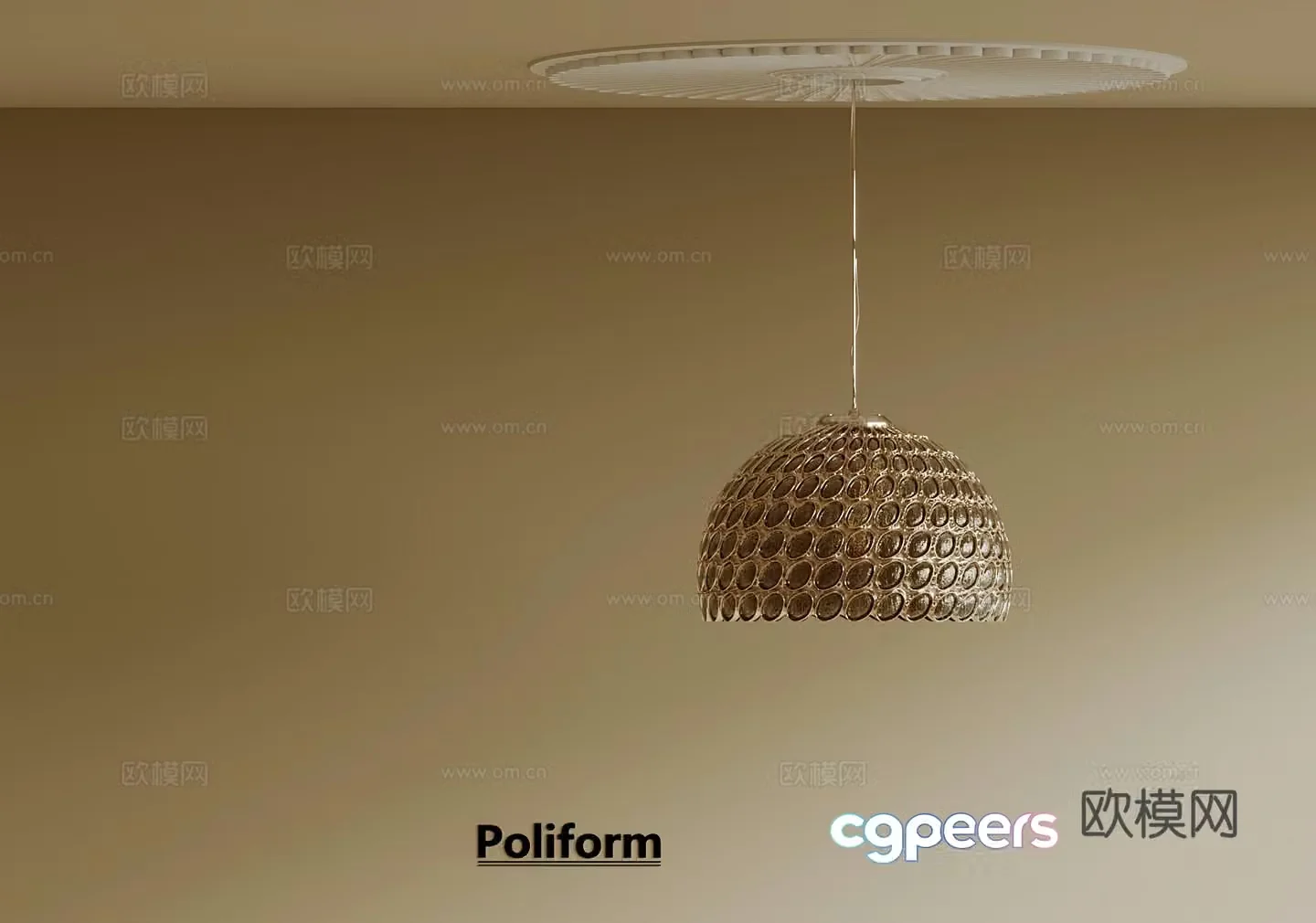 02 French chandelier 3d model