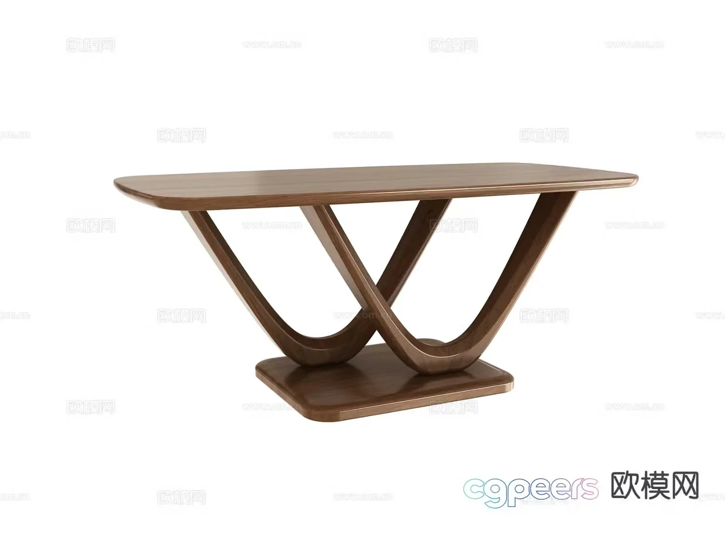 A Wooden Table 3D Model – 9811 – VRAY Render