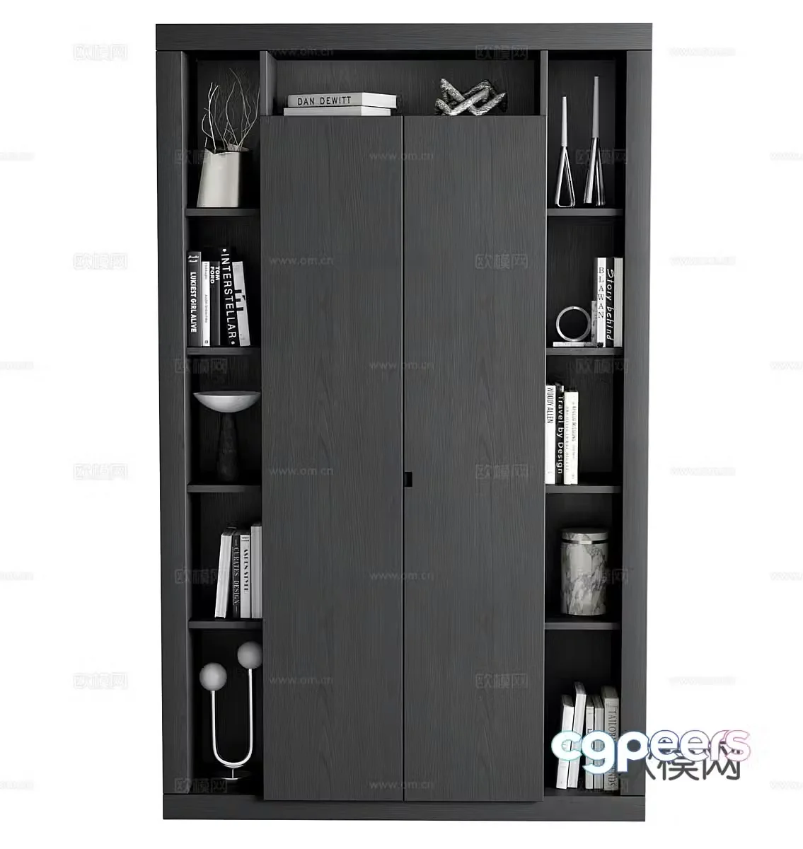 Decorative cabinet Solid wood decorative cabinet Showcase Display cabinet Wooden cabinet Bookcase Side cabinet 3D model