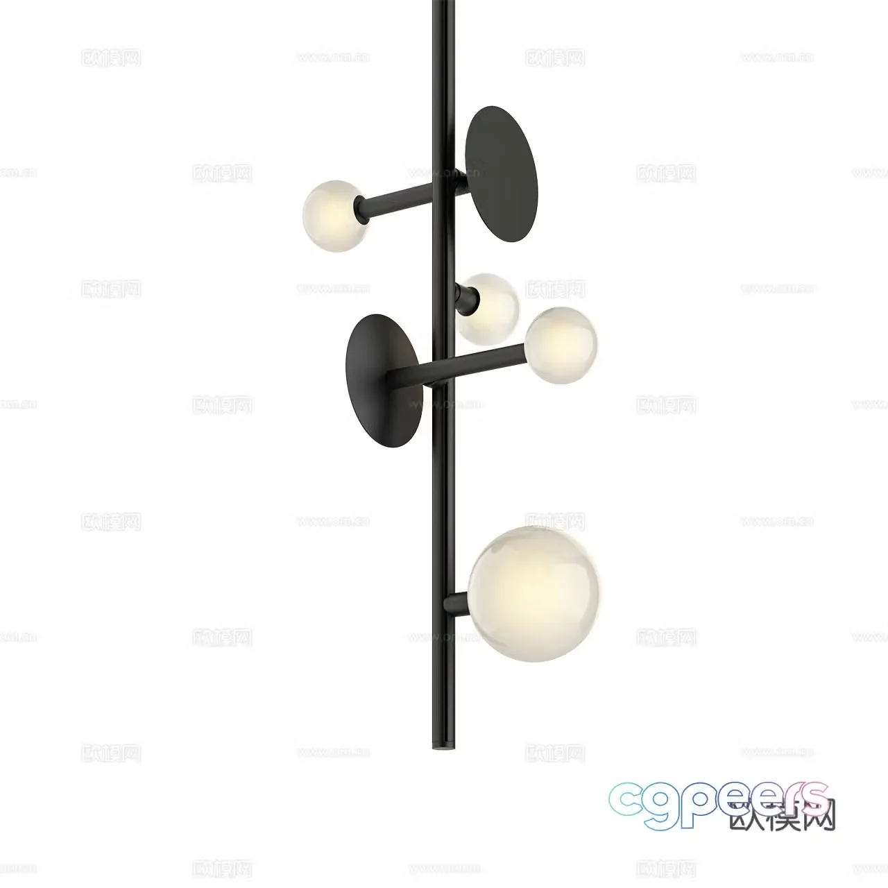 Rakumba modern chandelier minimalist chandelier multi-head chandelier simple chandelier 3d model