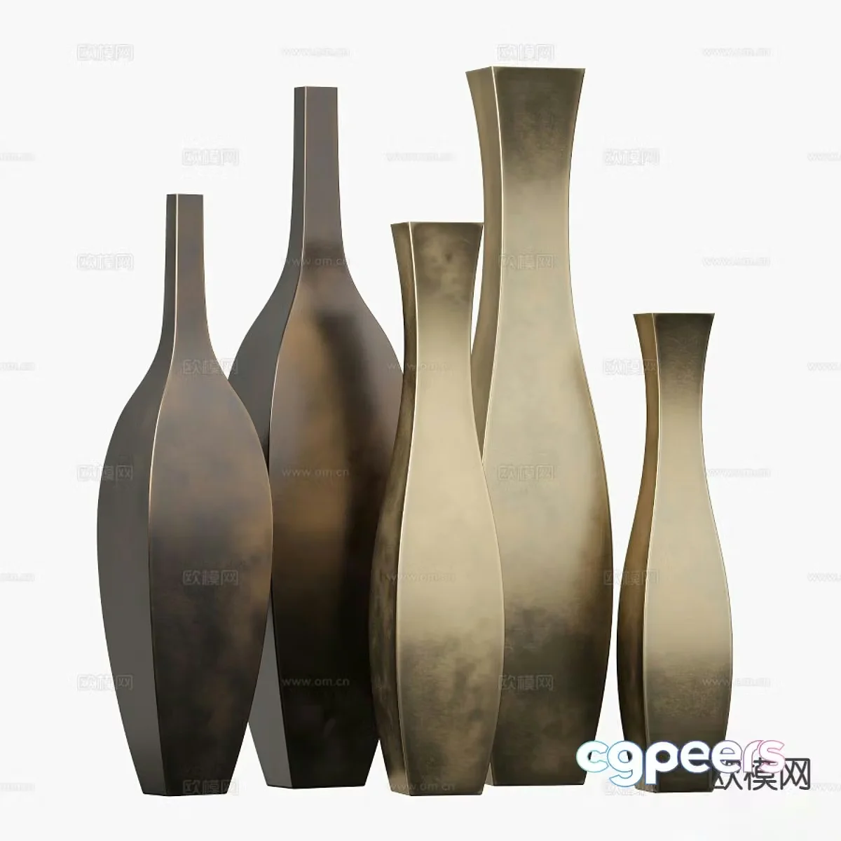 Light luxury vase utensils and ornaments 3D model