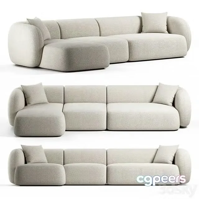 3ds Max Free – Kave Home – Martina, 4 seater sofa