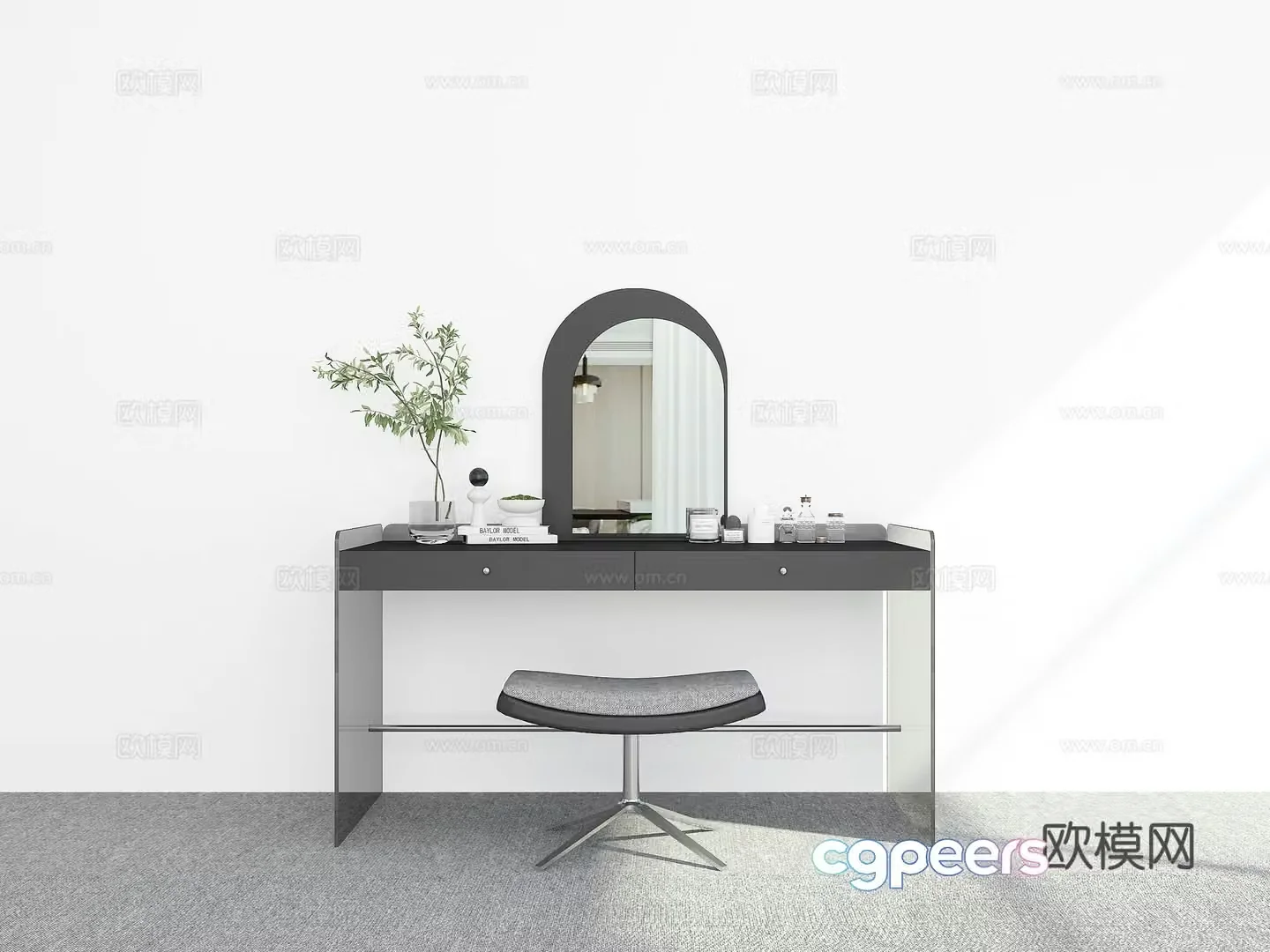 Modern dressing table 3d model