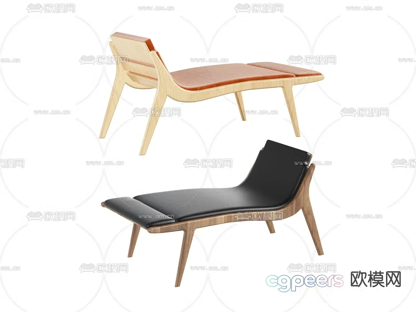 Modern lounge chair 3d model