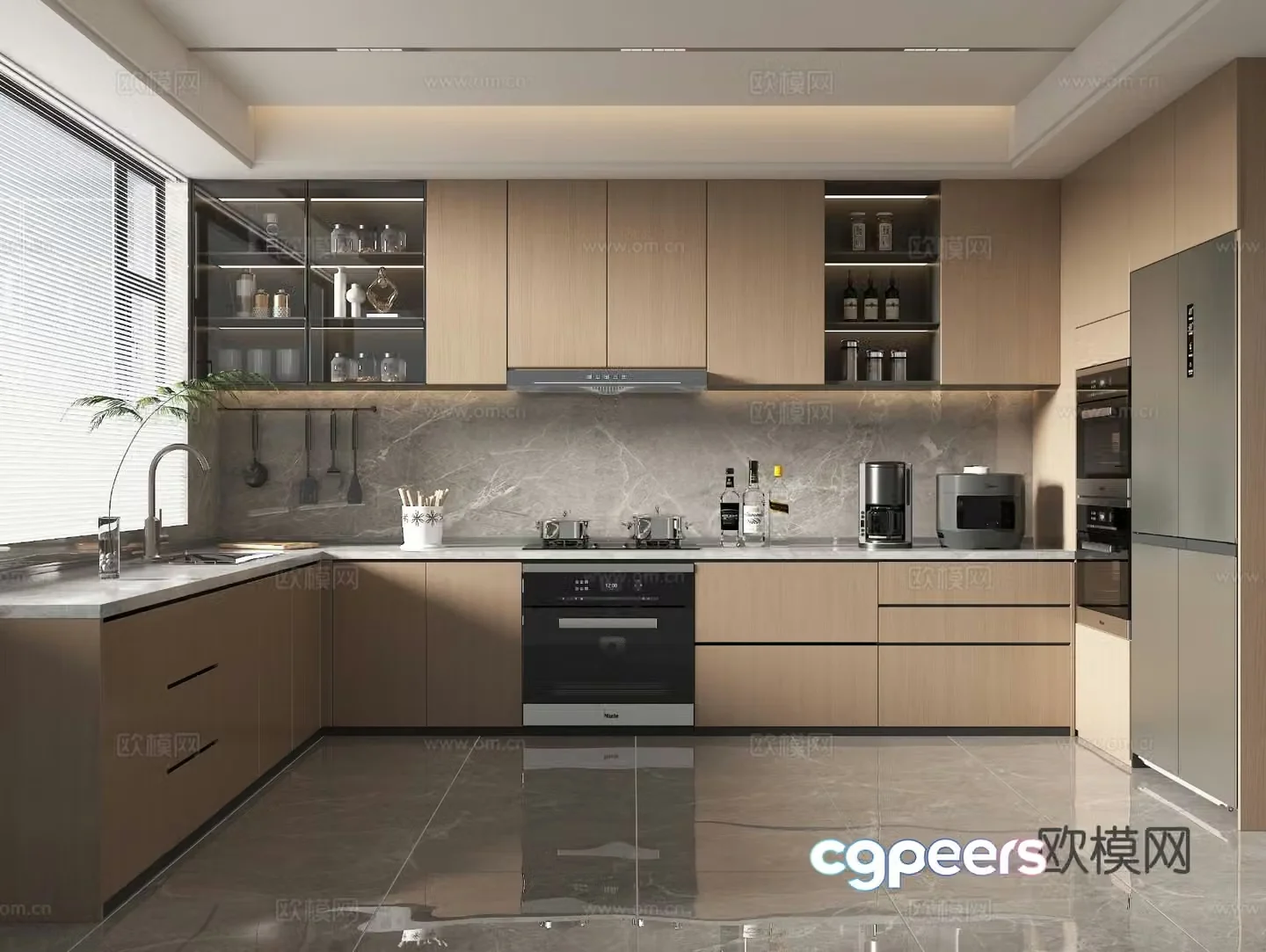 Modern kitchen 3d model