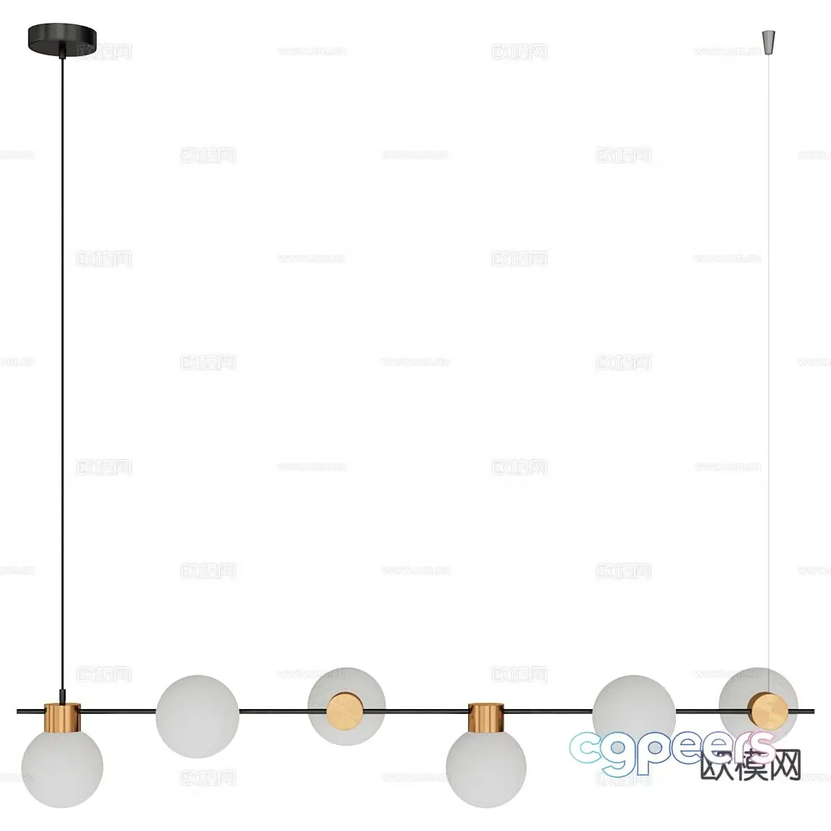 Creative chandelier hall chandelier 3d model