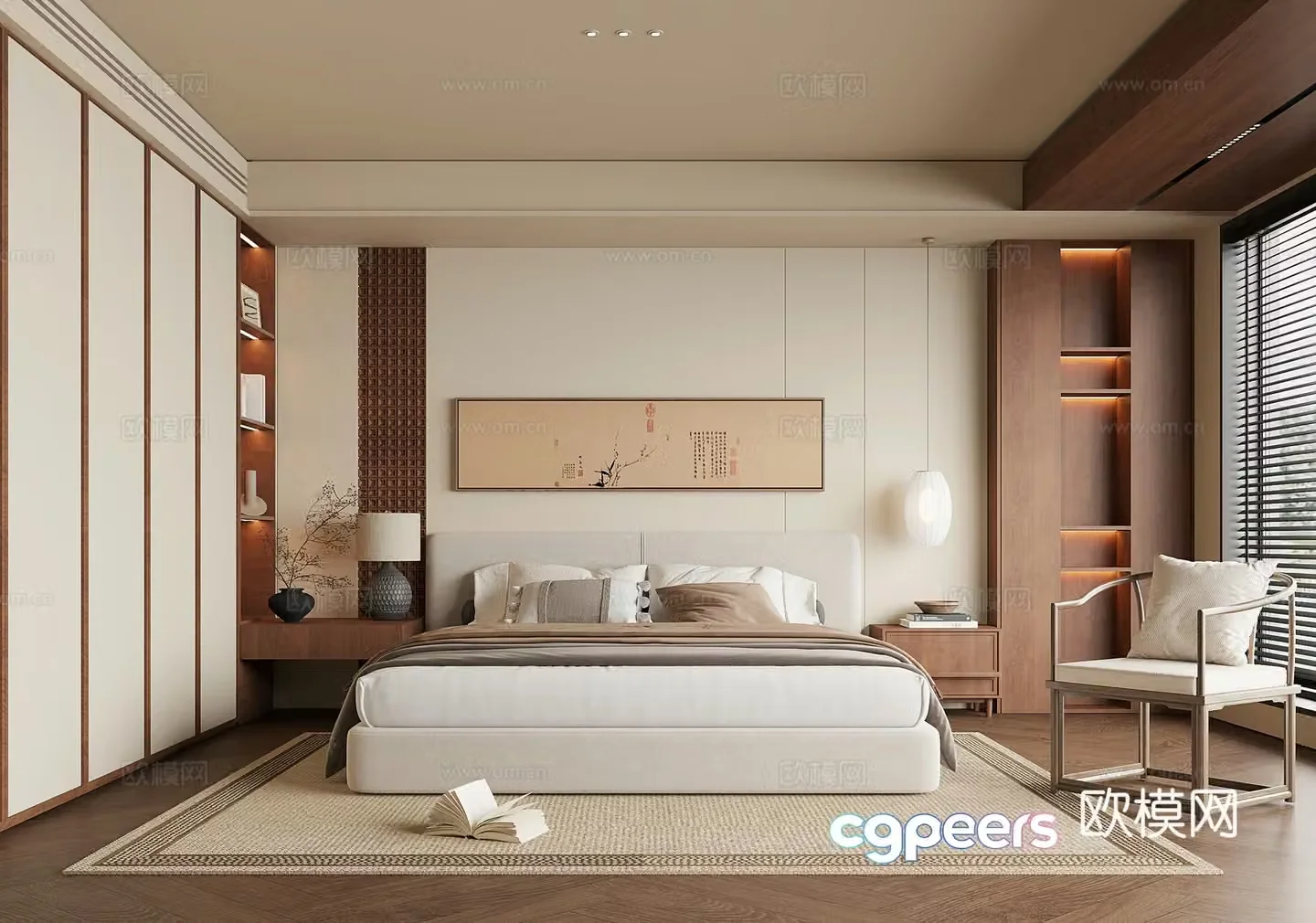 Song style home bedroom 3D model