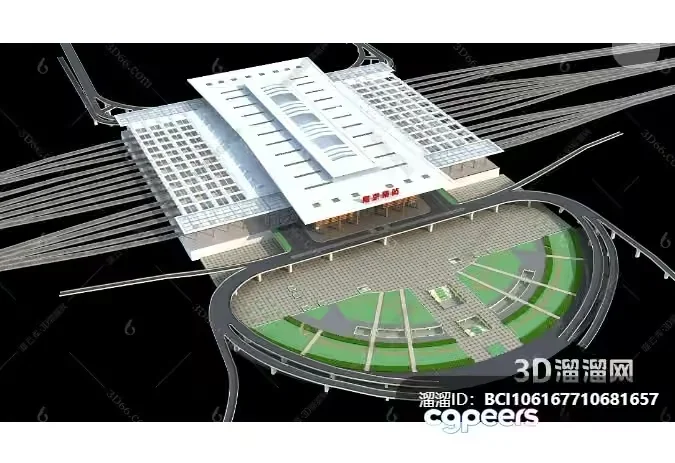 Modern 3D Building Model 3D Model – 8676 – VRAY Render
