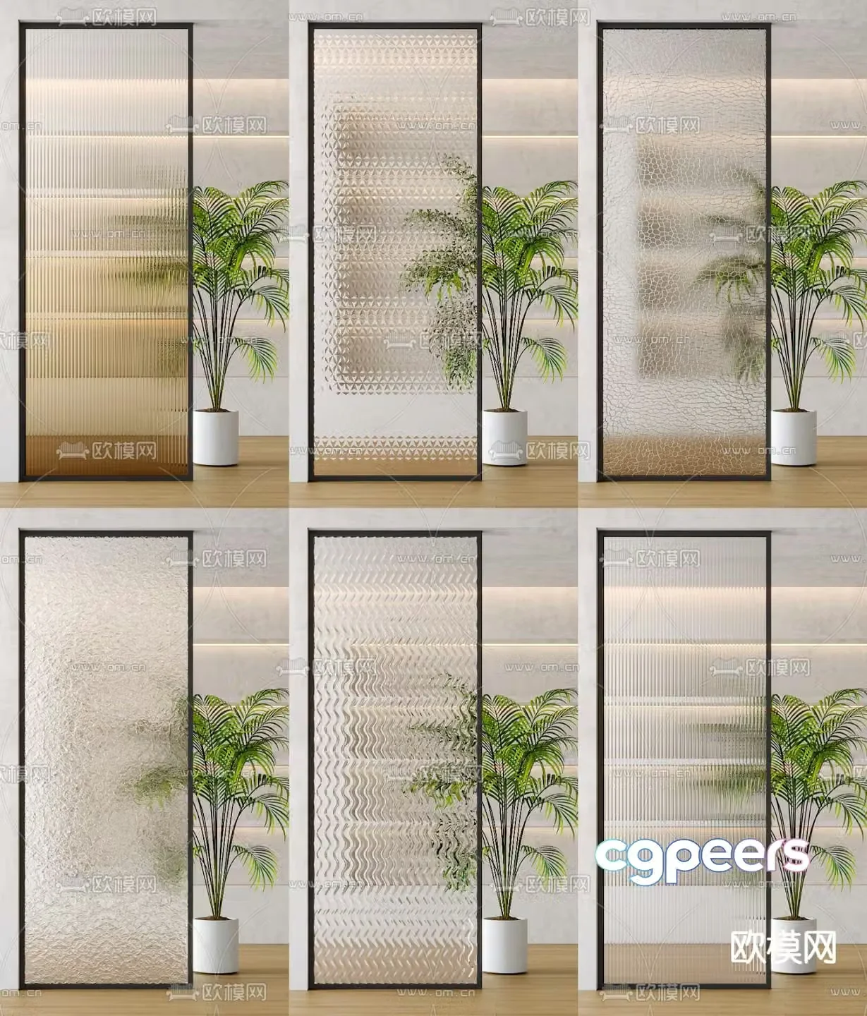 Changhong Glass Screen Partition 3D Model