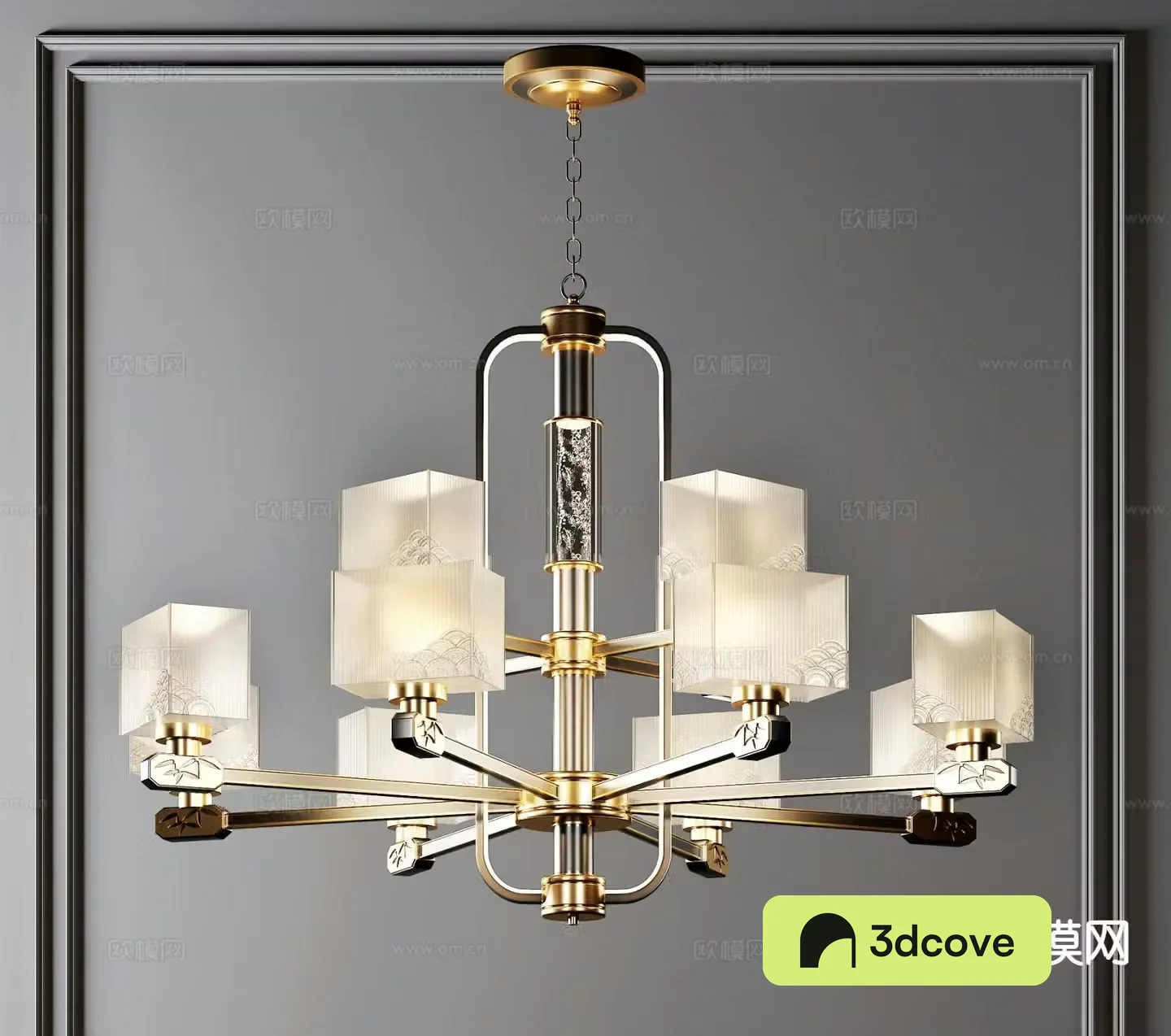 New Chinese style chandelier multi-head chandelier