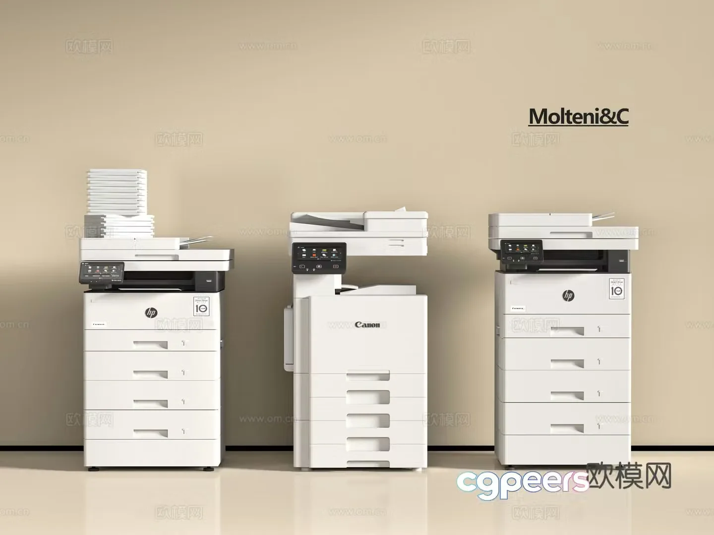 Modern printer 3d model