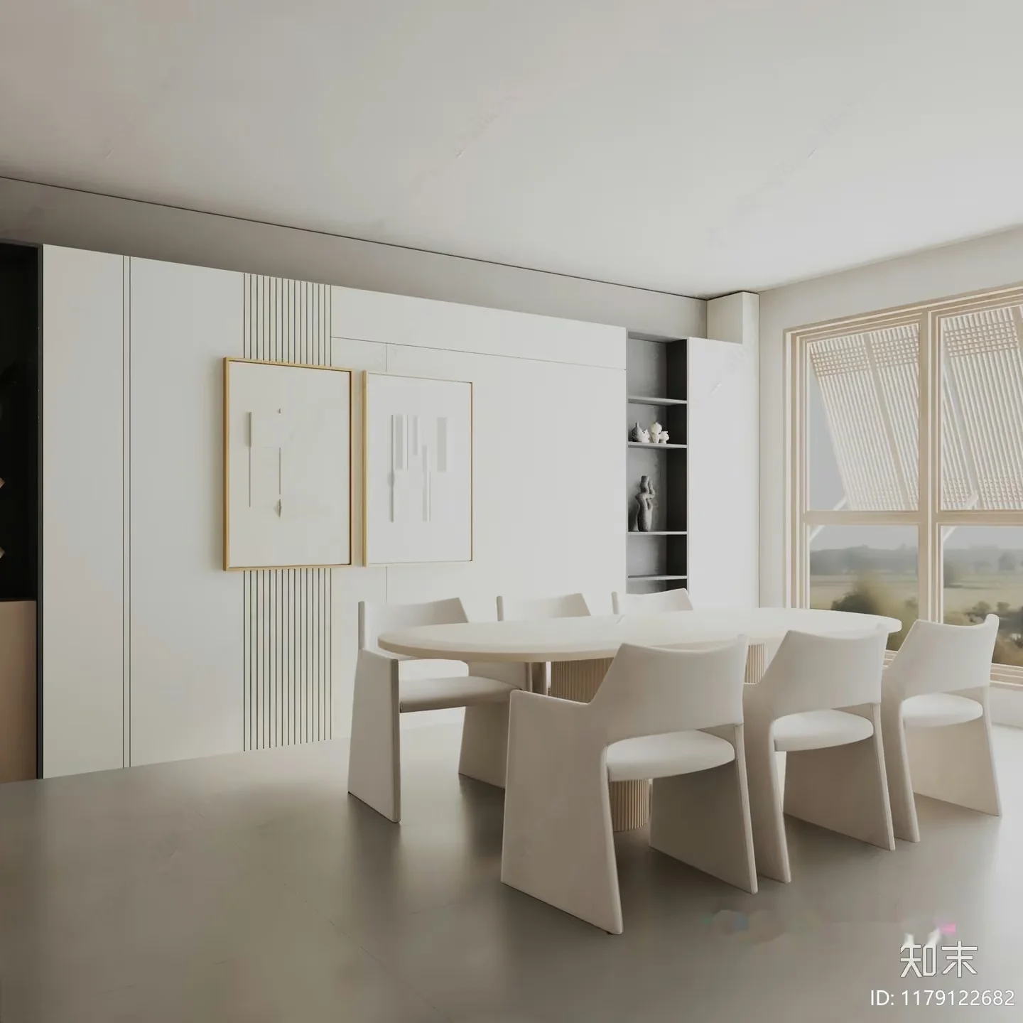Modern Dining Room 3D Model – 23732 – VRAY Render