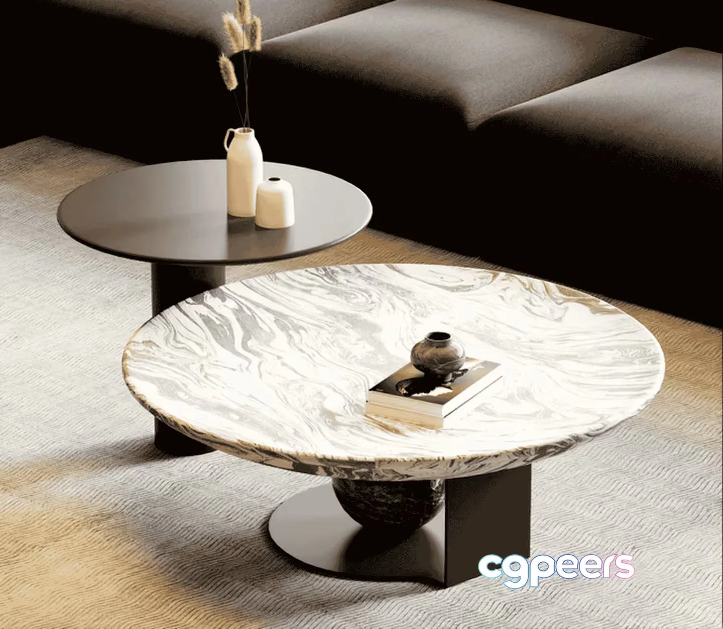 Modern Coffee Table 3D Model – 14643 – VRAY Render
