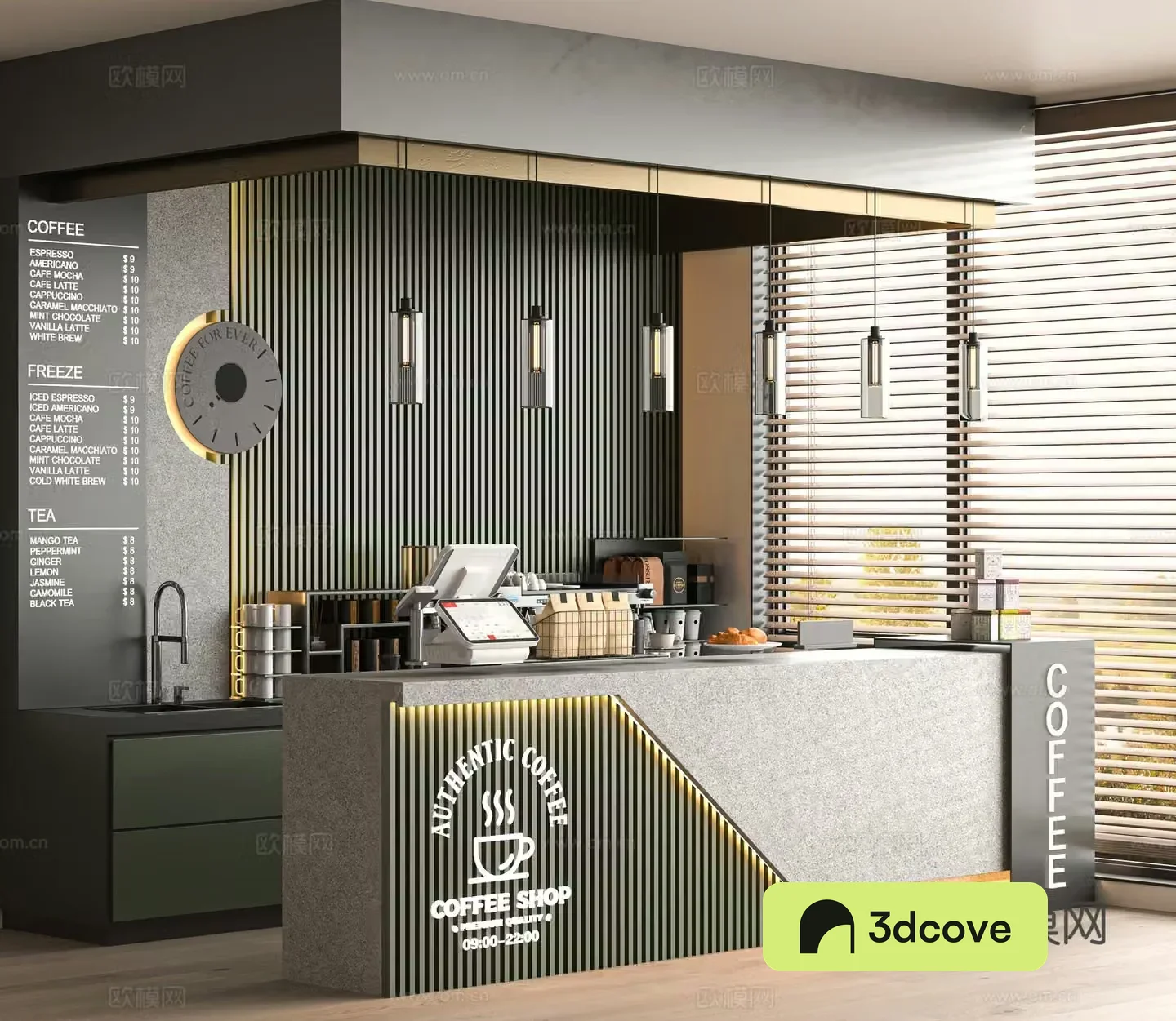 Modern cafe