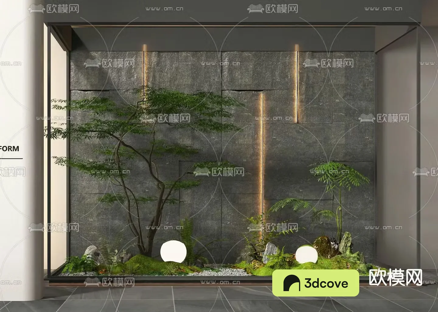 Indoor landscape landscaping