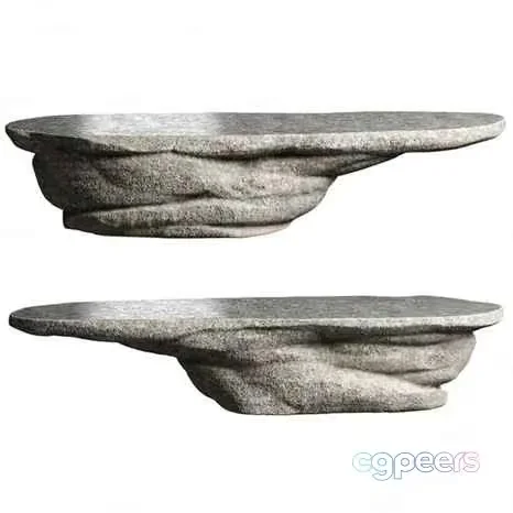 Grey Stone Shelves 3D Model – 11331 – CORONA Render