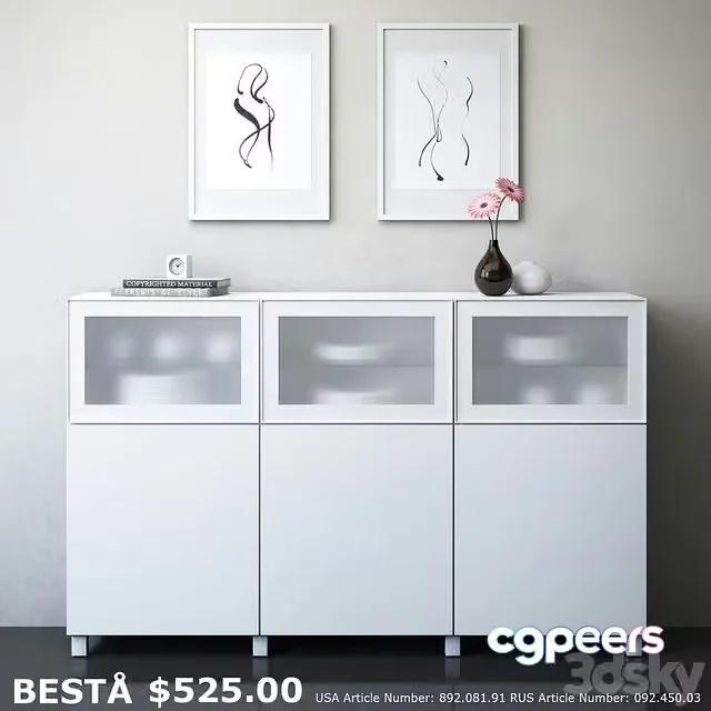 3ds Max Free – IKEA BESTA Storage