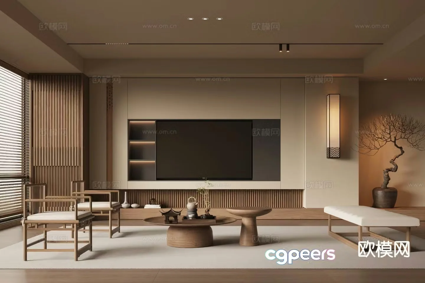 Song style living room 3D model