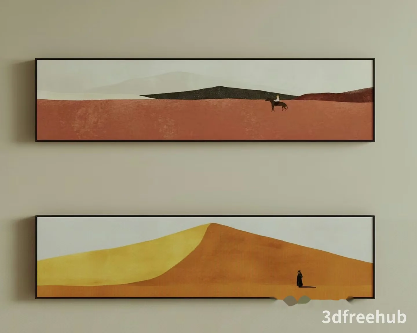 Desert Landscape Painting 3D Model – 22579 – VRAY Render