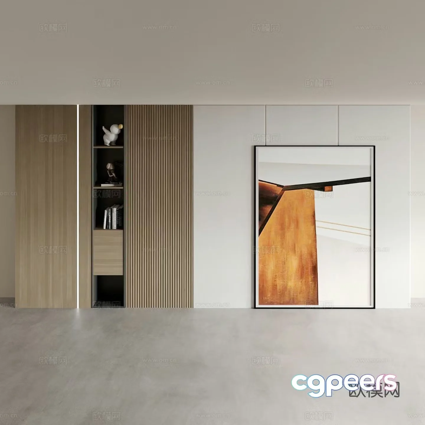 Modern background wall bedside background wall sofa background 3d model