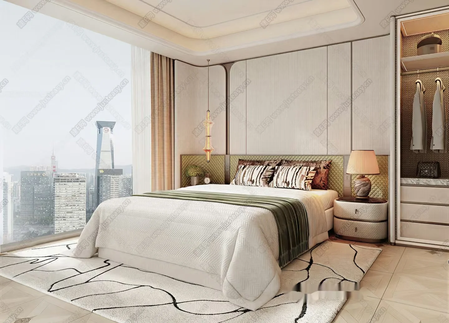 Cozy Bedroom 3D Model – 16729 – VRAY Render