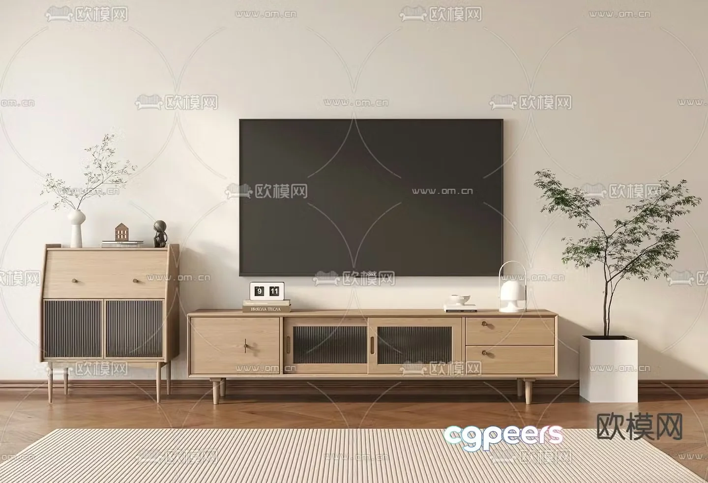 Modern TV cabinet 3d model