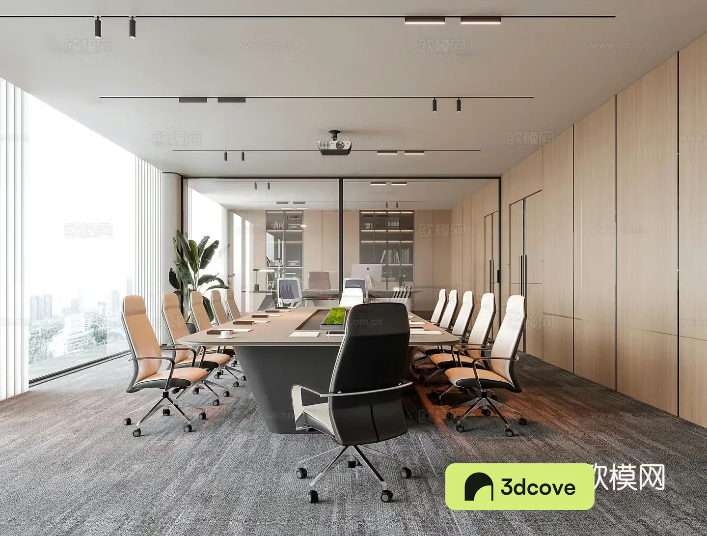 Modern conference room conference table chair office chair conference table