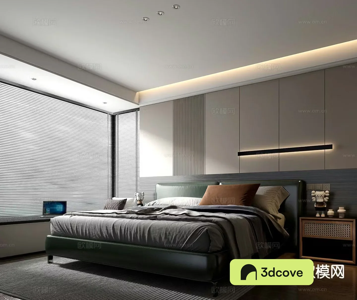 Modern double bed