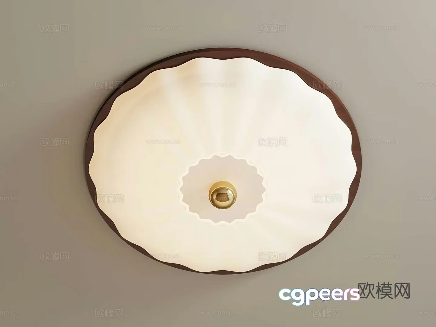 Modern Creamy Ceiling Light Children’s Ceiling Light 3D Model