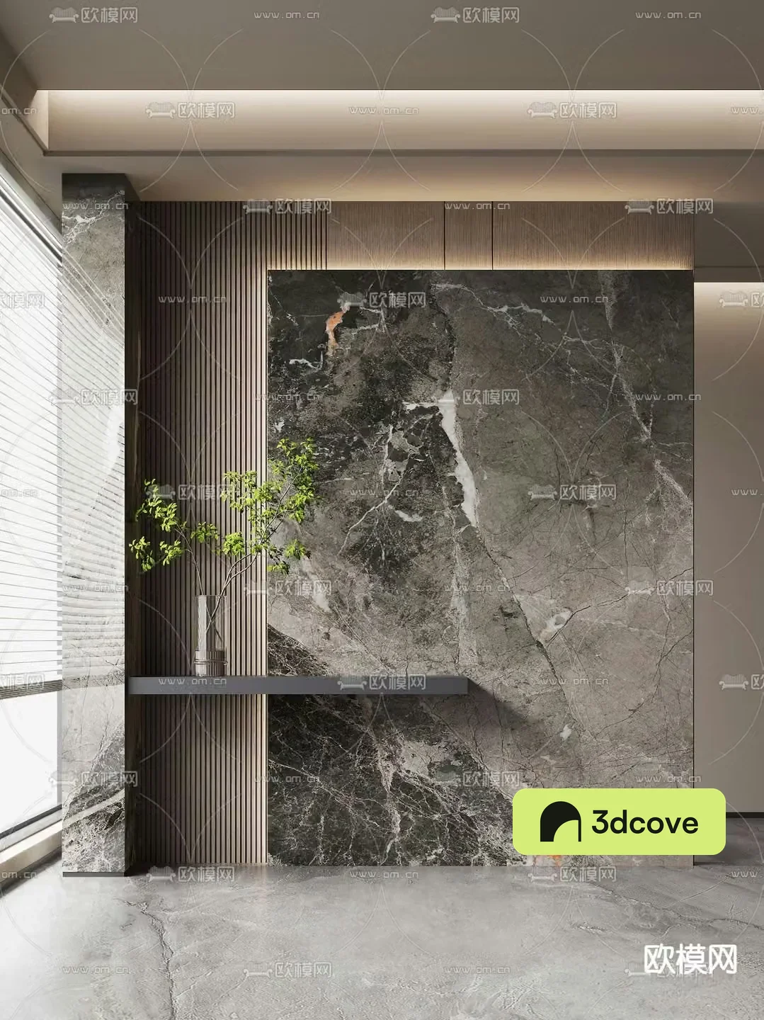 Marble entrance
