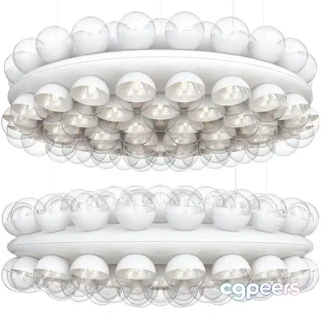 3ds Max Free – Prop Light Round Double by Moooi