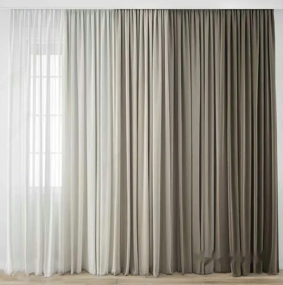 Beige Curtains 3D Model – 11789 – VRAY Render