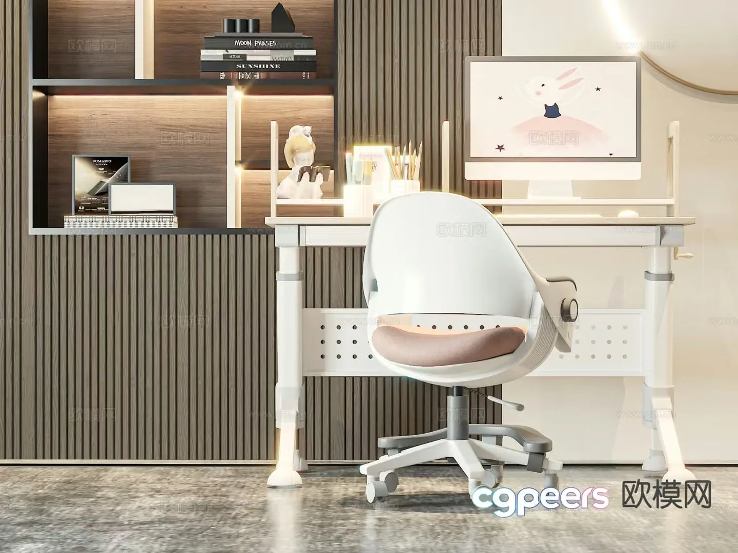 Children’s table and chair 3d model