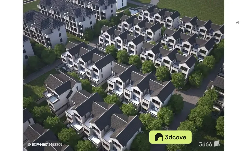 Aerial View Of A Neighborhood