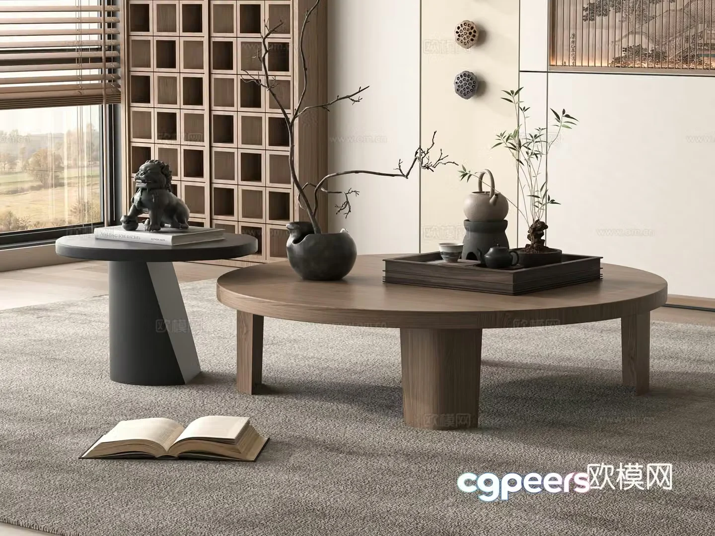 New Chinese coffee table 3d model