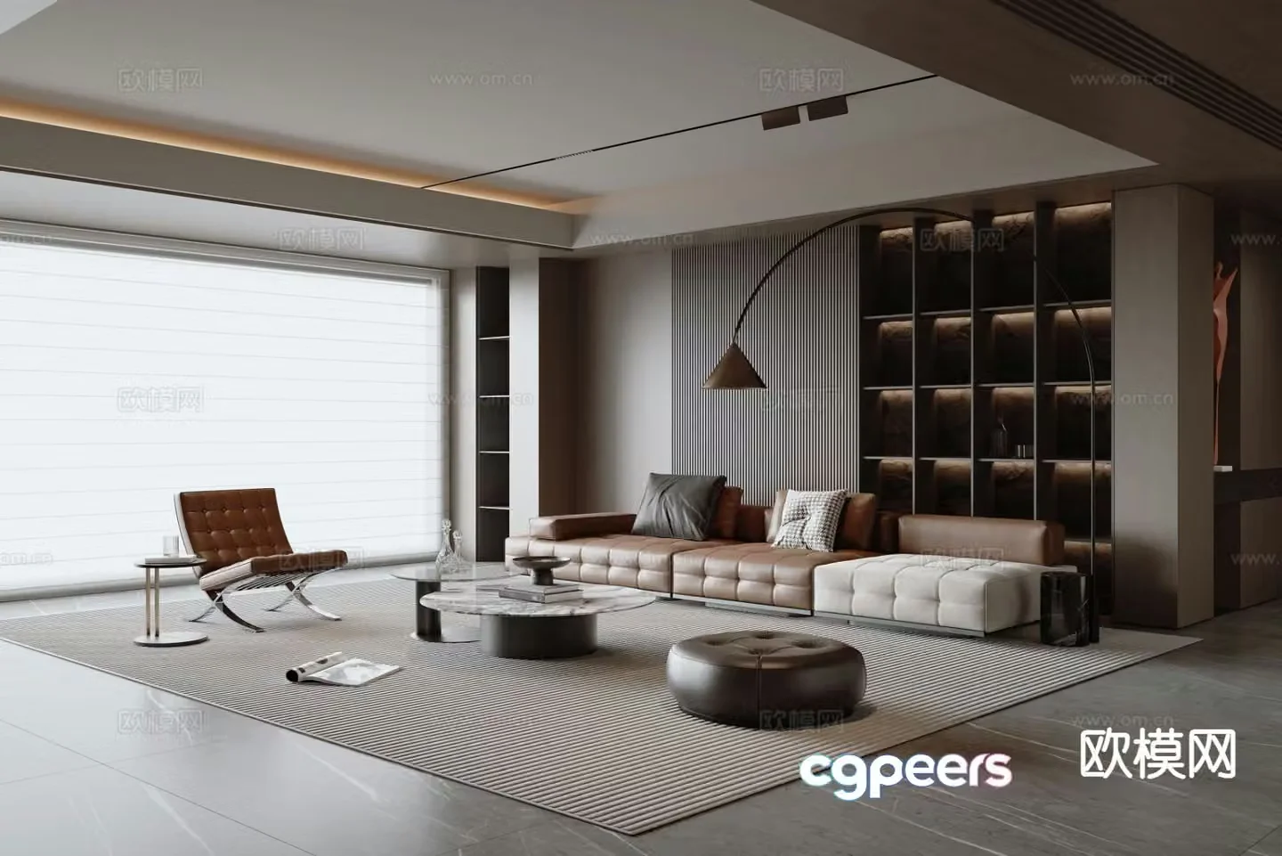 Italian living room 3d model