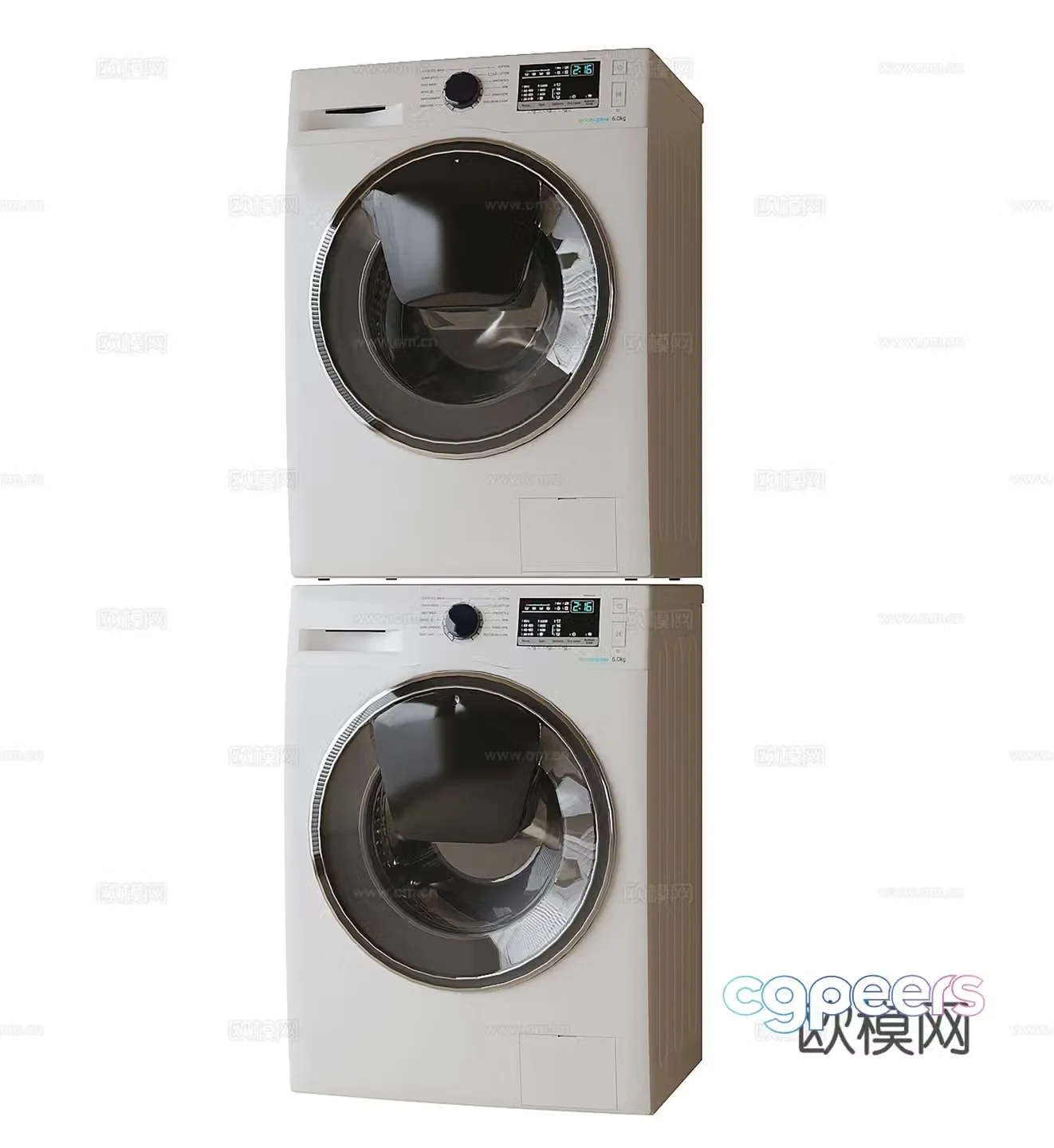 Washing machine dryer 3d model