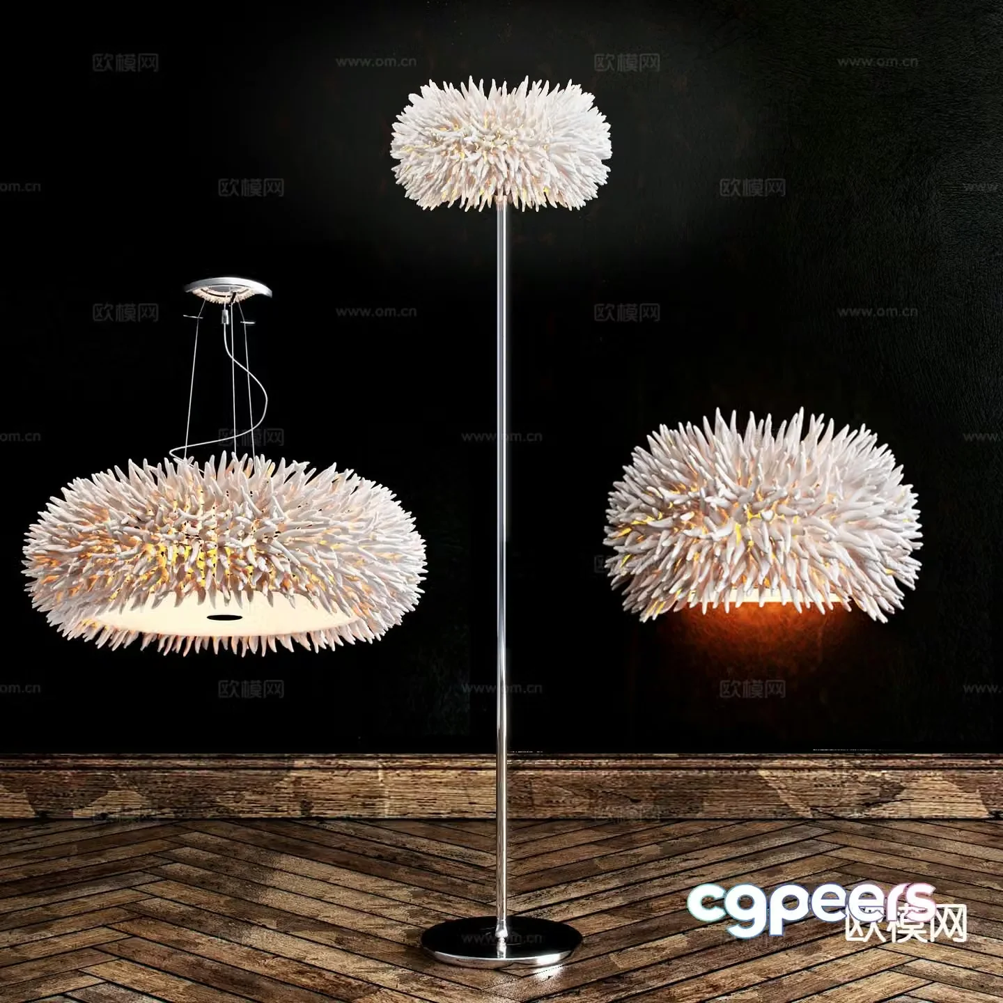 Creative floor lamp artistic floor lamp 3d model