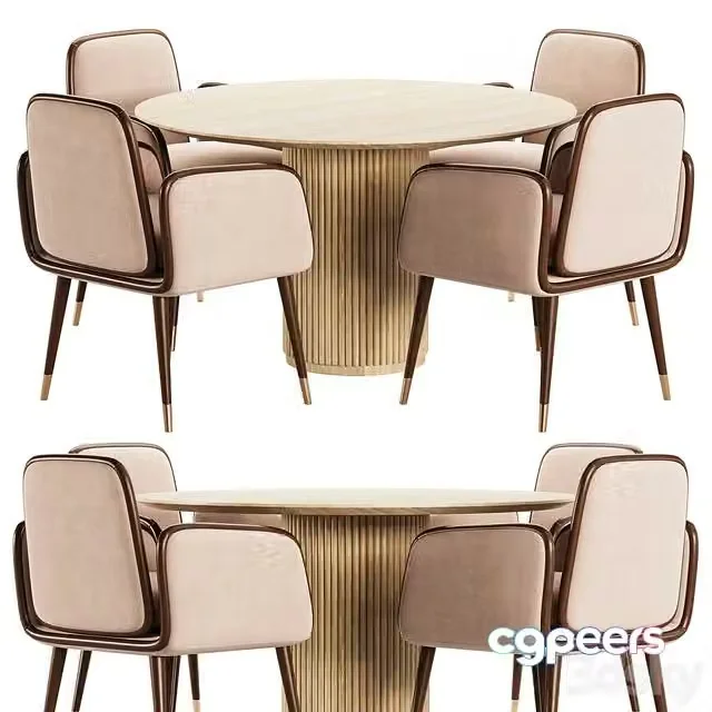 3ds Max Free – Dining Set 33 (еtable and chairs)